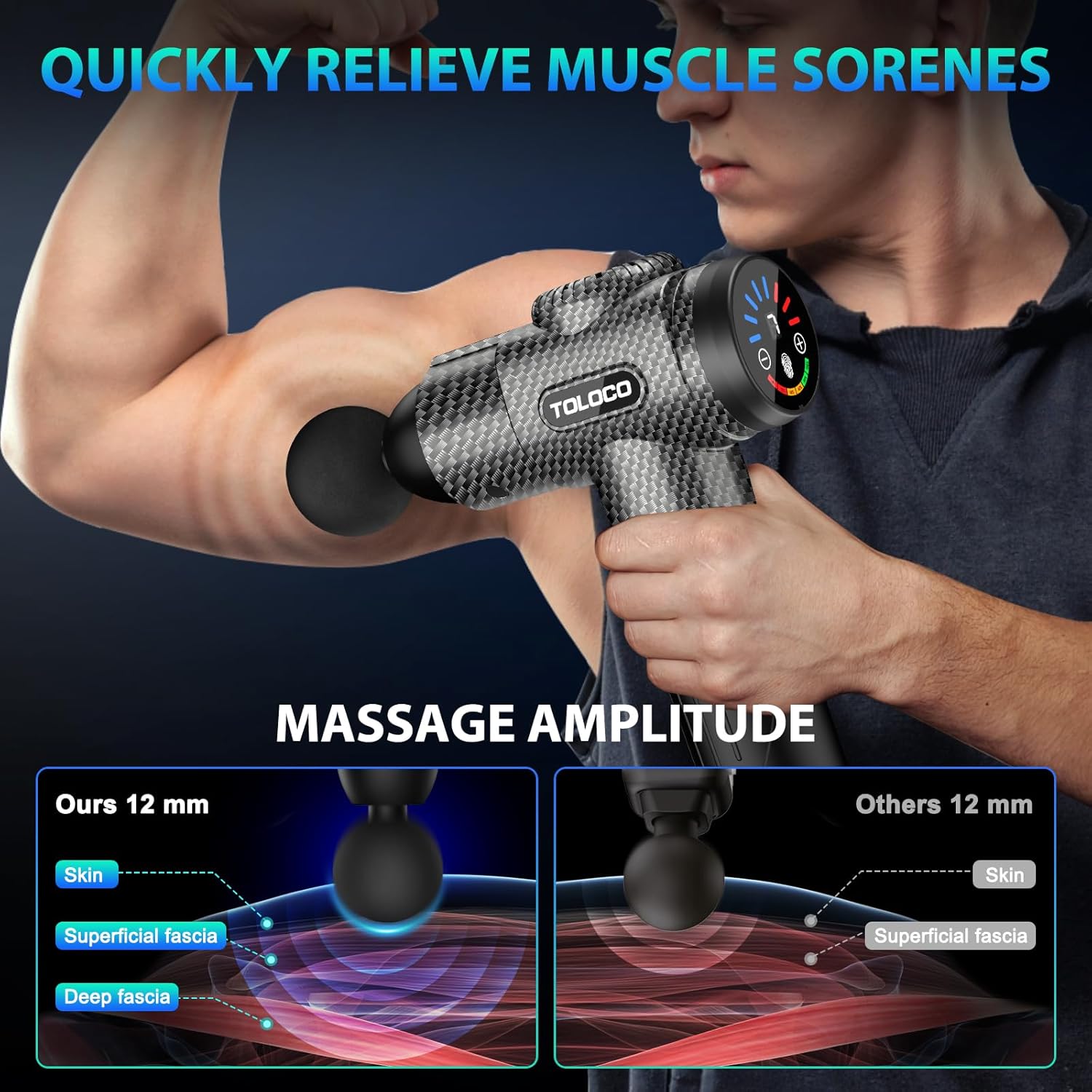 TOLOCO Massage Gun - gambar 4